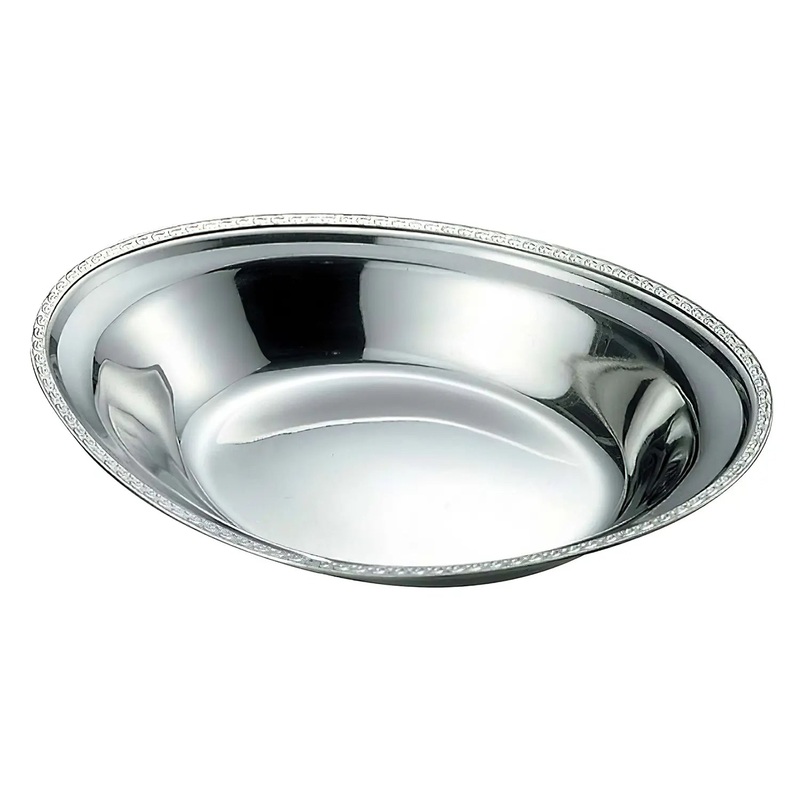 Ikeda Stainless Steel Baking Dish Wave Pattern