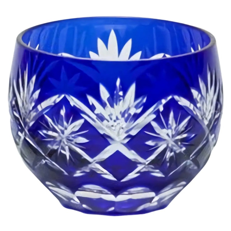 Kimoto Glass Tokyo Edo Kiriko Sake Cup Hoshikenbishi
