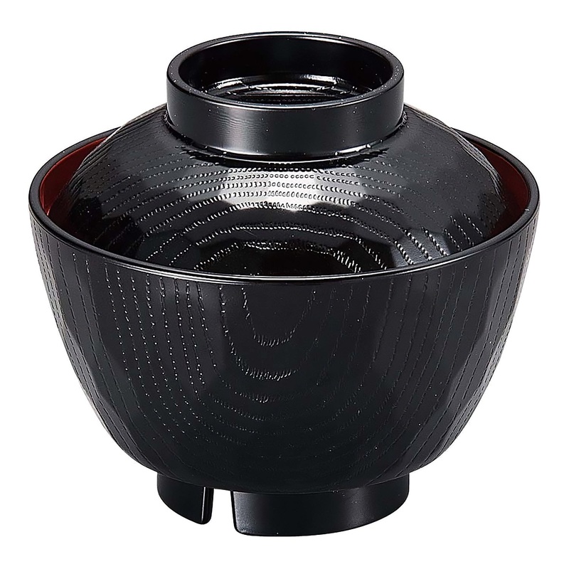 Fukui Craft Heat-Resistant ABS Resin Kikko-Pattern Soup Bowl with Lid