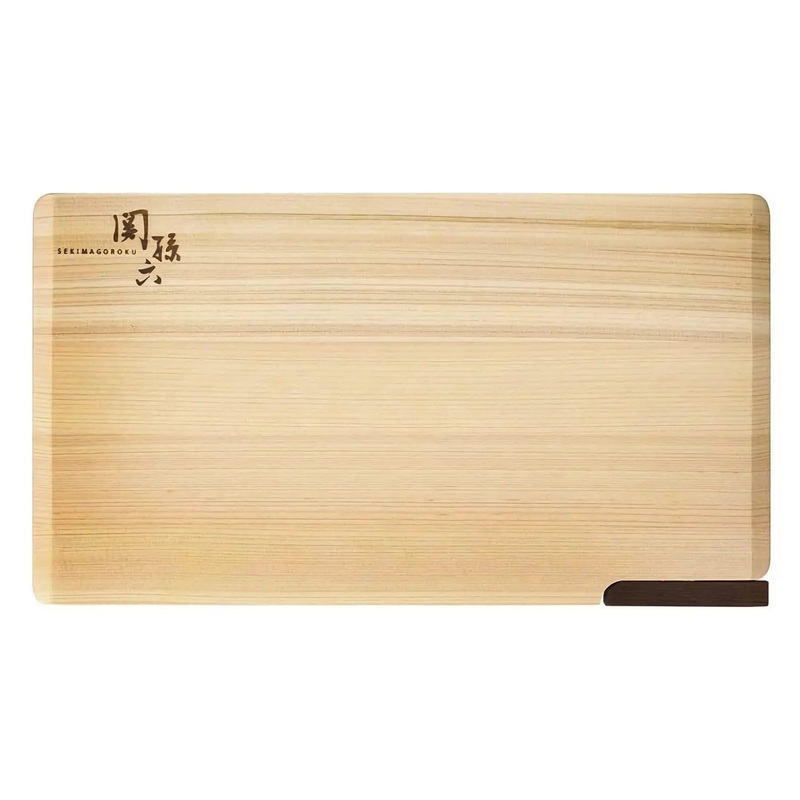 Seki Magoroku Hinoki Cypress Wood Cutting Board with Stand