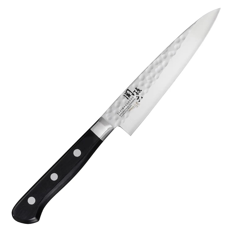 Seki Magoroku Imayo Molybdenum Vanadium Stainless Steel Petty Knife Hammer Finish