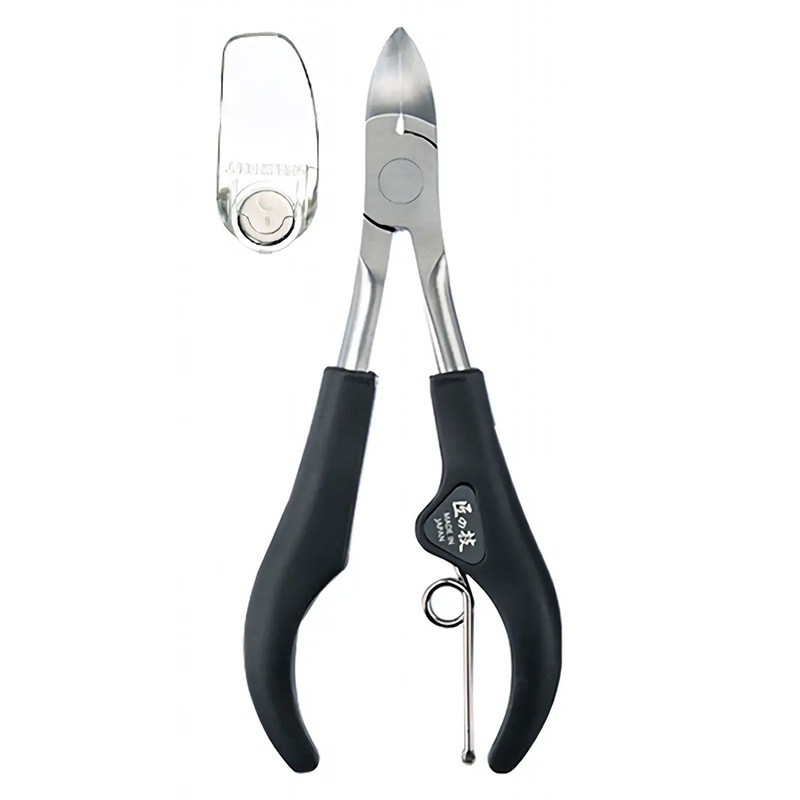 Green Bell Takuminowaza Stainless Steel Nail Nipper with Shield Black