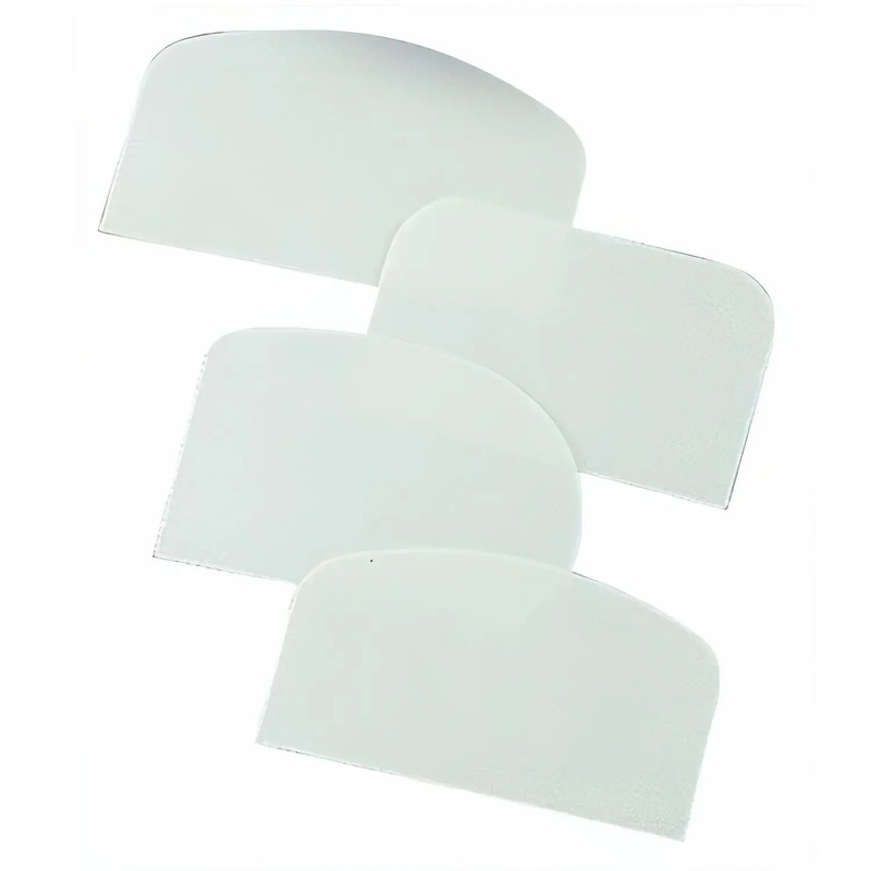Kotobukikakoseiki Polypropylene Dough Scraper Set of 4