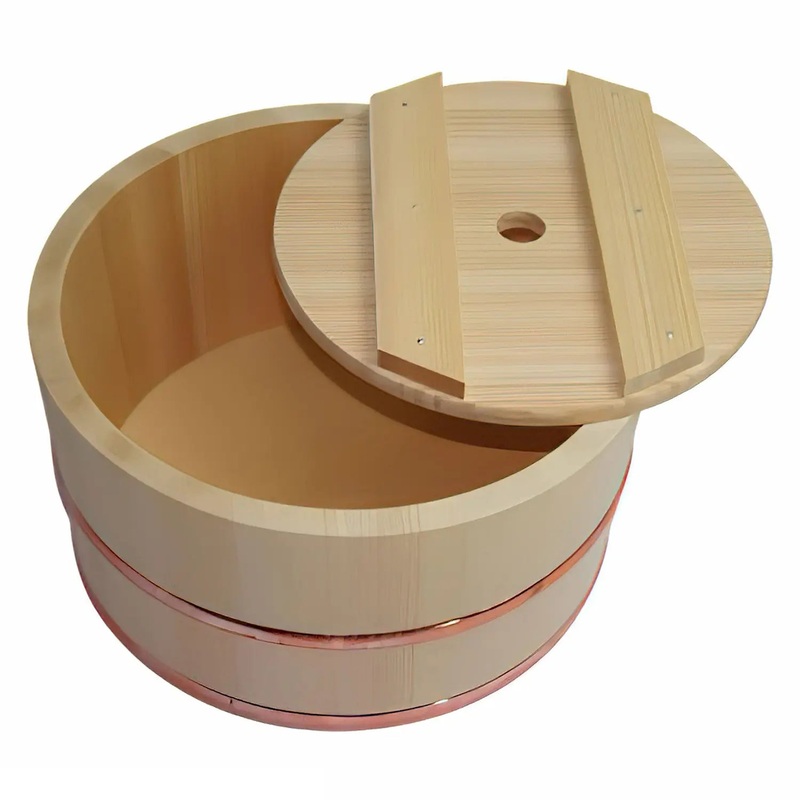 Miyabi Urushi Kogei Sawara Cypress Wood Tub