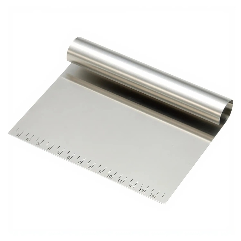 Tigercrown Cake Land Stainless Steel Bench Scraper with Scale