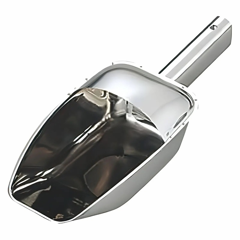 Wadasuke Stainless Steel Ice Scoop with Anti-spill Guard for Water Pitcher