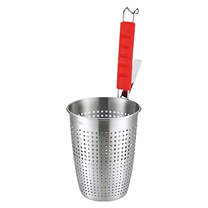 Yukiwa Stainless Steel Tebo Noodle Strainer with Silicone Handle