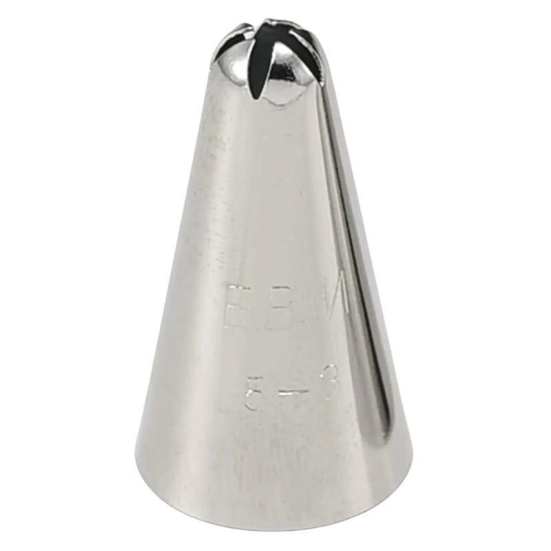 EBM Brass Flower Piping Tip 5 Petals
