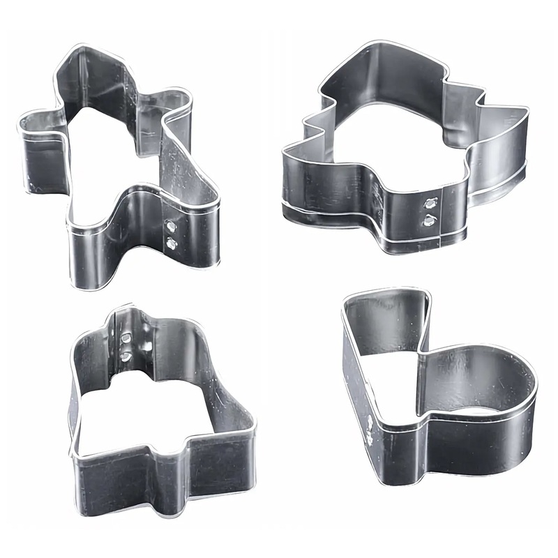Kubodera Tin Christmas Cookie Cutter 4 pcs
