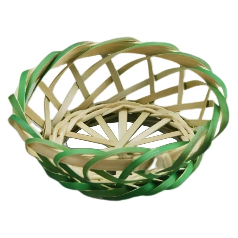Manyo Bamboo Small Serving Basket Kiku