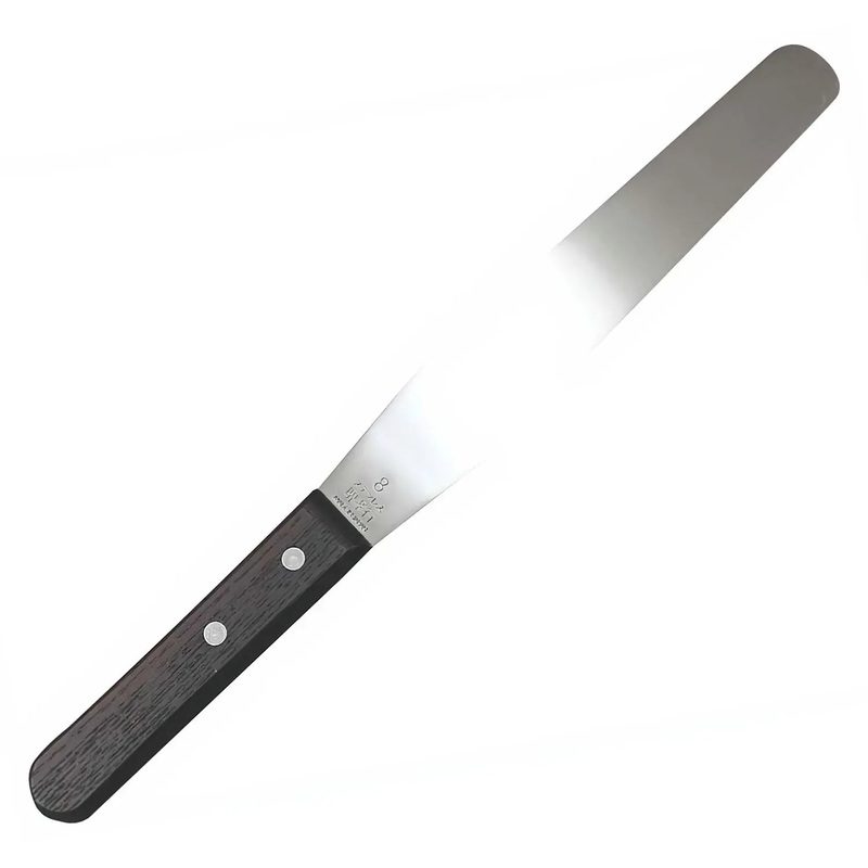Sakai Takayuki Stainless Steel Icing Spatula with Wooden Handle
