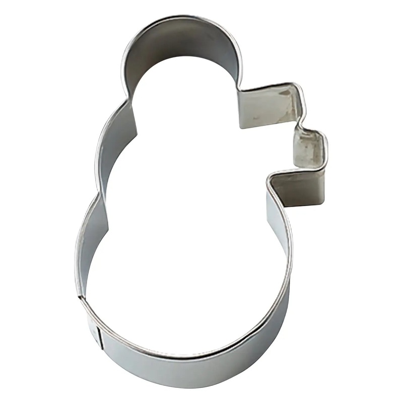 Tigercrown Cake Land Stainless Steel Cookie Cutter Snowman with Scarf