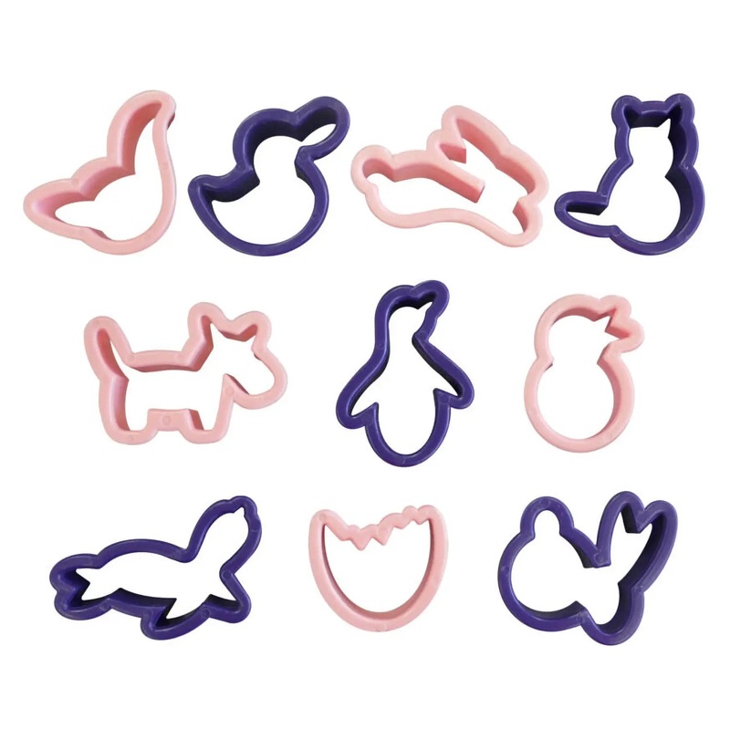 Tigercrown Cake Land Styrol Resin Cookie Cutter Animal 10pcs