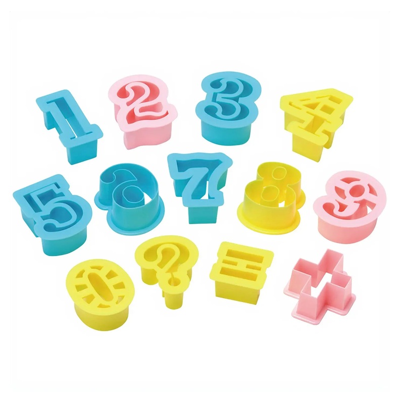 Tigercrown Cake Land Styrol Resin Number Cookie Cutter 13 pcs