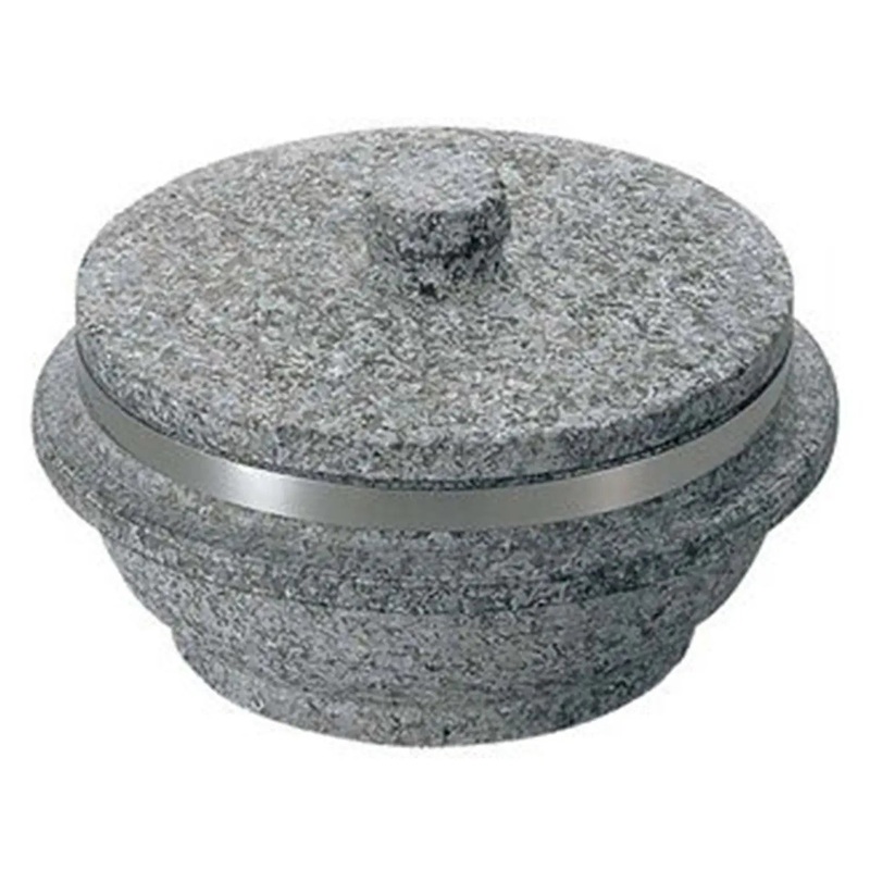 EBM Jangsu Stone Bibimbap Bowl with Stone Lid and Support Ring