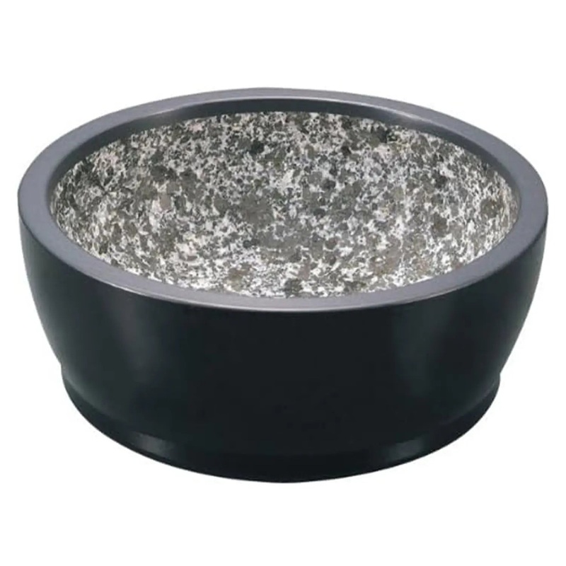 EBM Stone Aluminum Coating Bibimbap Bowl Matte Black