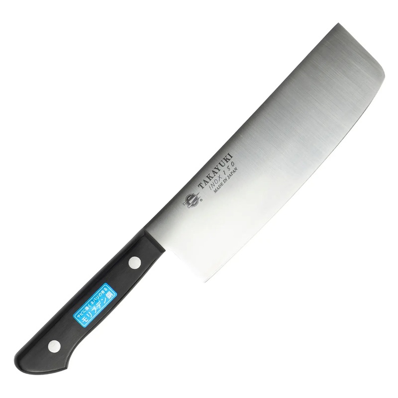 Sakai Takayuki Inox Molybdenum Stainless Steel Nakiri Knife 180mm