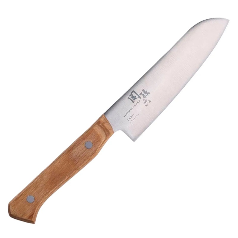 Seki Magoroku Shiraai Molybdenum Vanadium Stainless Steel Santoku Knife