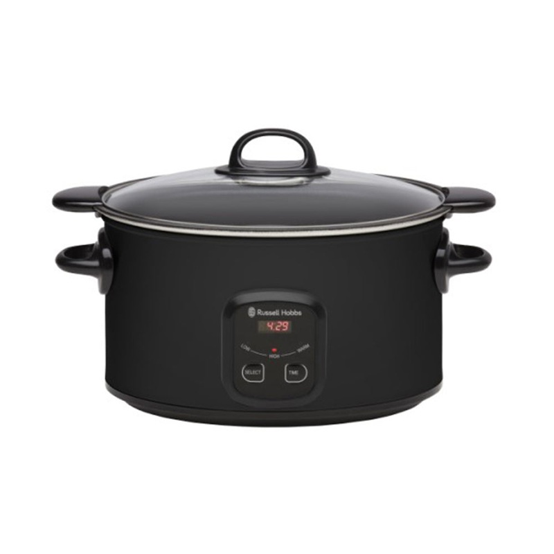Russell Hobbs RHSC650BLK 6L Matte Black Searing Slow Cooker