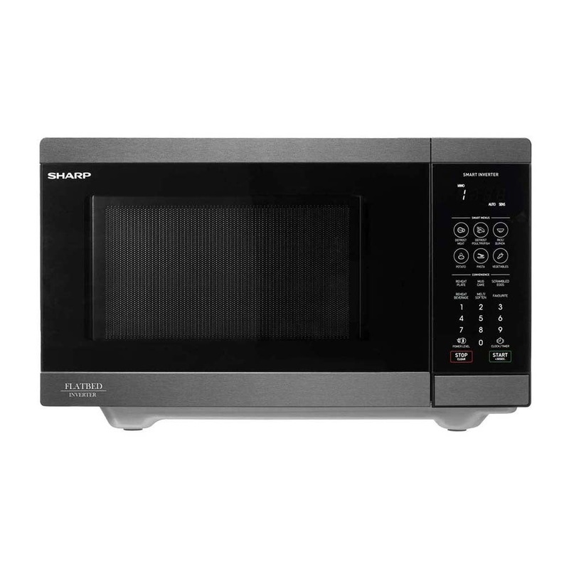 Sharp SM267FHBS Flatbed Microwave Oven Black Stainless Steel