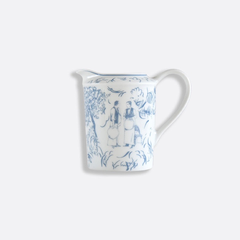 Bernardaud | Tout Paris Creamer - White & Blue