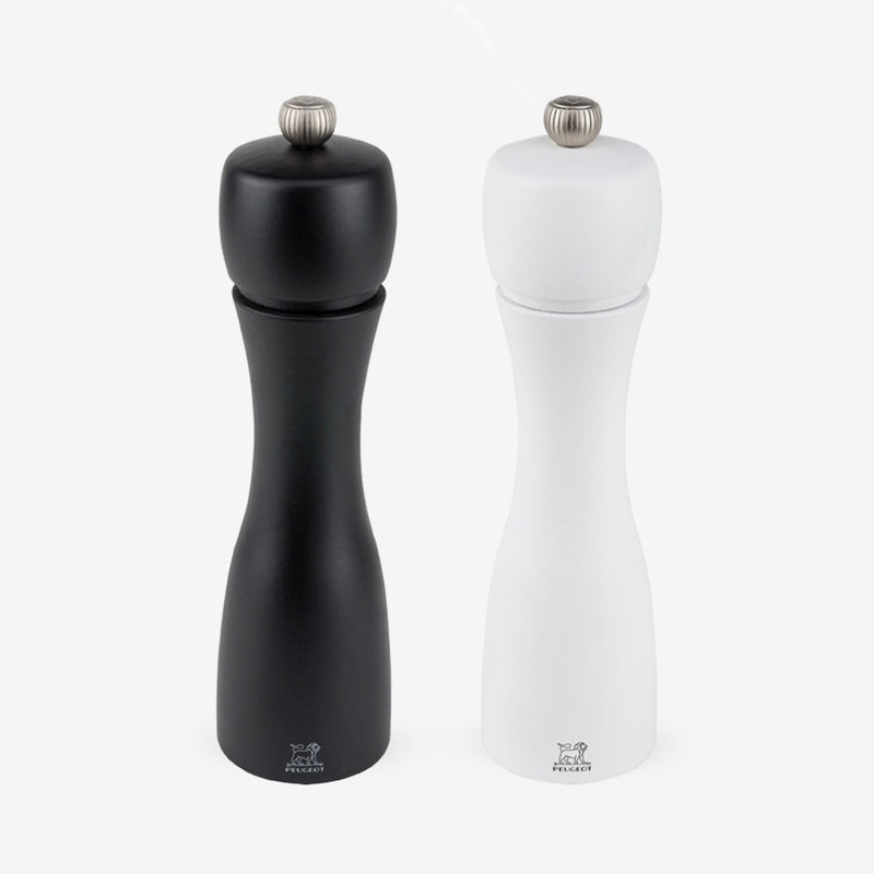 Peugeot | Tahiti Duo Wood Pepper and Salt Mills - White, Black