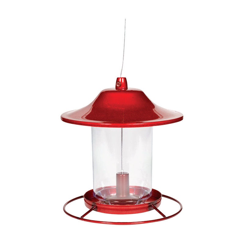 Perky-Pet Red Sparkle Panorama Bird Feeder