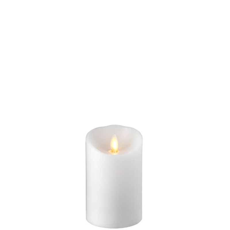 Push Flame Candle - White