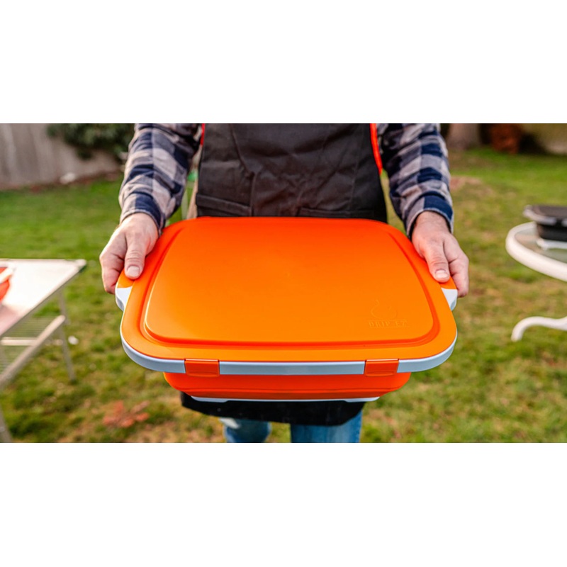 Drip EZ - BBQ and Meal Prep Tub - Original Orange