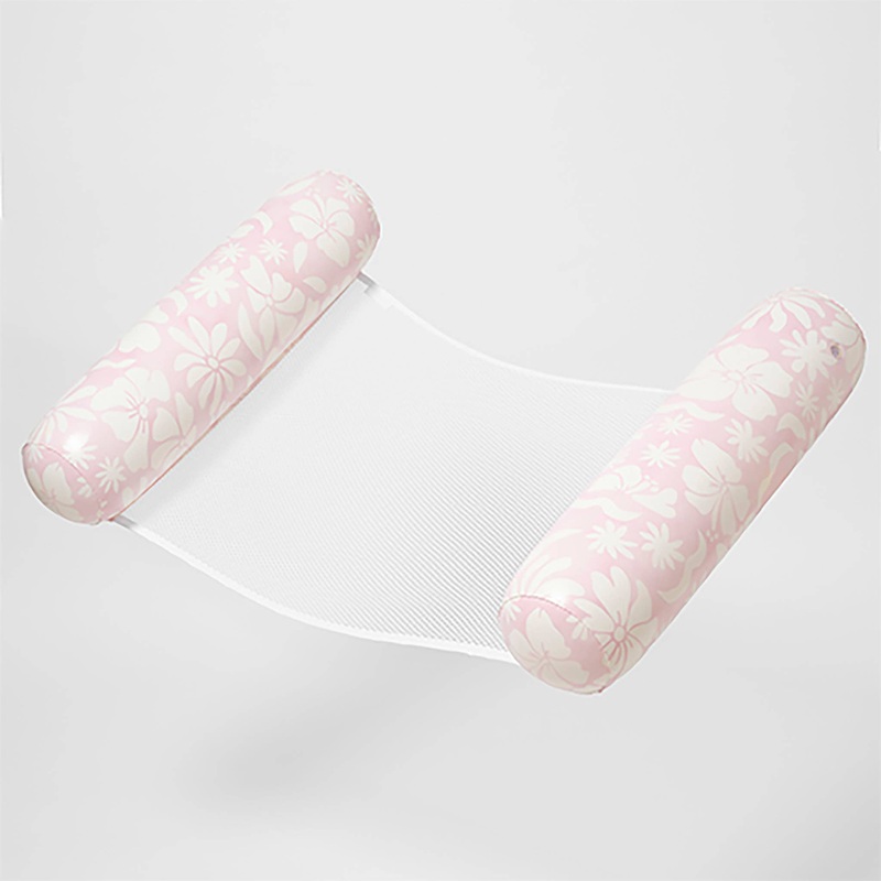 Sunny Life - Stole My Heart Pink Floral Bolster Hammock Pool Float