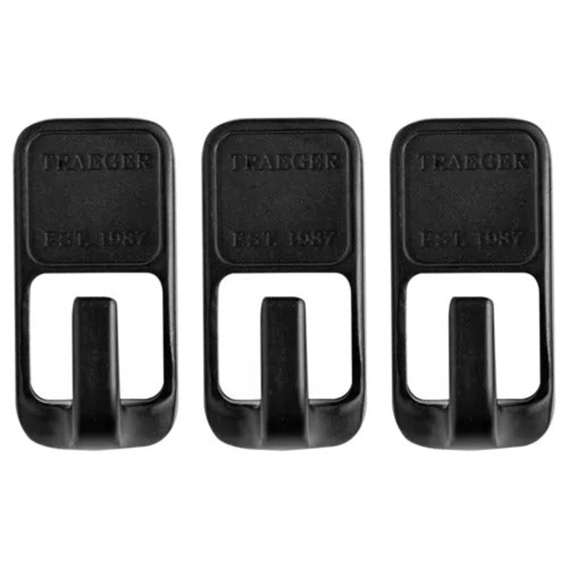 Traeger - Stainless Steel Black Magnetic Hooks