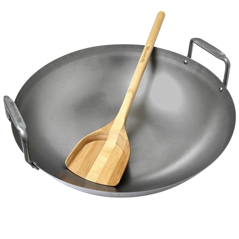 Big Green Egg - Carbon Steel Grill Wok w/ Bamboo Spatula