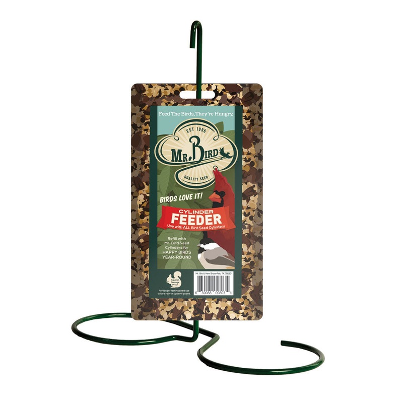 Mr. Bird - Green Cylinder Feeder