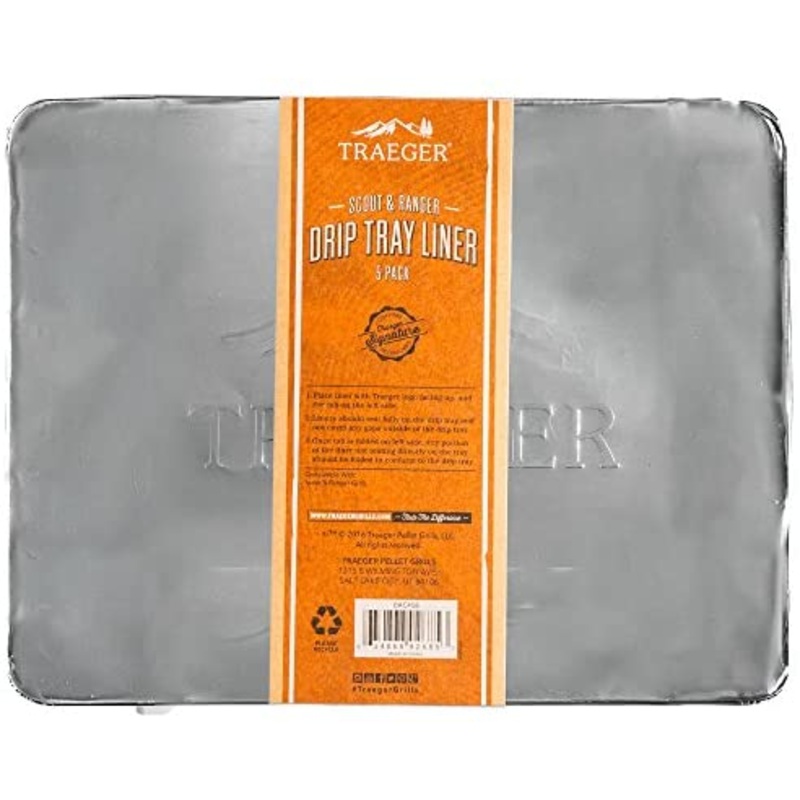 Traeger - Scout & Ranger Grill Drip Tray Liner - 5 Pack