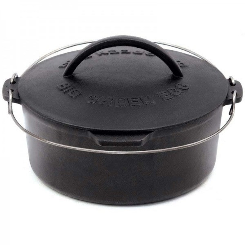 Big Green Egg - Professional Grade Cast Iron Dutch Oven With Lid