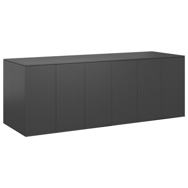Bote  coussins de jardin Rsine tresse 291x100,5x104 cm Noir