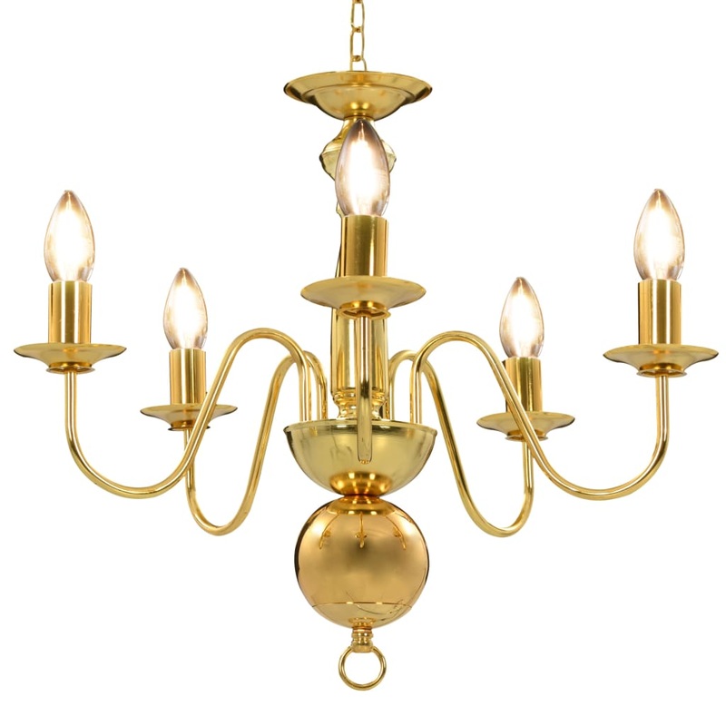 Lustre Dor 5 ampoules E14