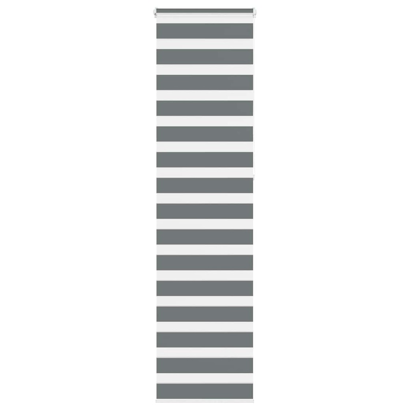 Store zbre gris fonc largeur du tissu 55,9 cm polyester
